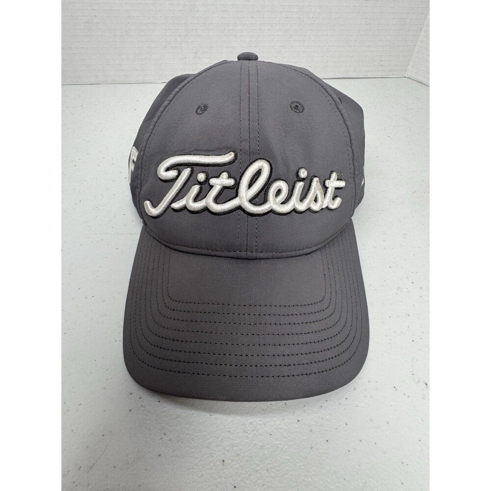 Titleist Footjoy Mens Cap Hat Gray ProV1 Strapback One Size Golf Stretch Travel